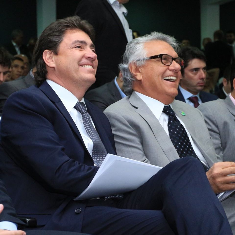 Secretário de Industria e Comercio Wilder Morais e o Gov. Ronaldo Caiado responsáveis pela boa fase que o Estado atravessa 