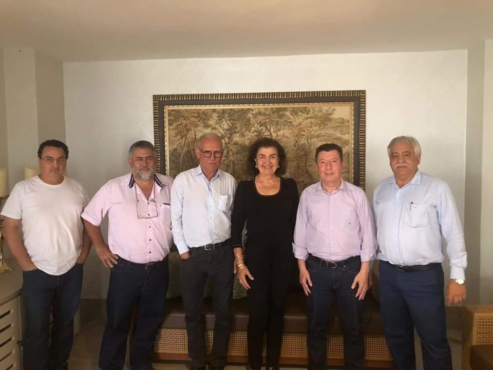 O jornalista Washigton Luiz, Gilmar Chapadão, o empresário e ex- deputado estadual, Chico Tomazini, a ex-prefeita Cida Tomazini, o deputado federal José Nelto e do Dr. Eduardo Cardoso