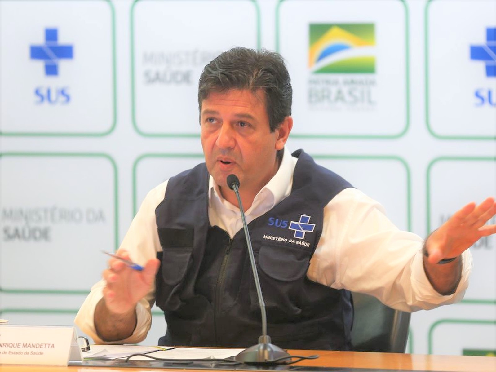 (Ministro Luiz Henrique Mandetta é defendido por Caiado pelas medidas implementadas de isolamento social pelo Coronavírus)