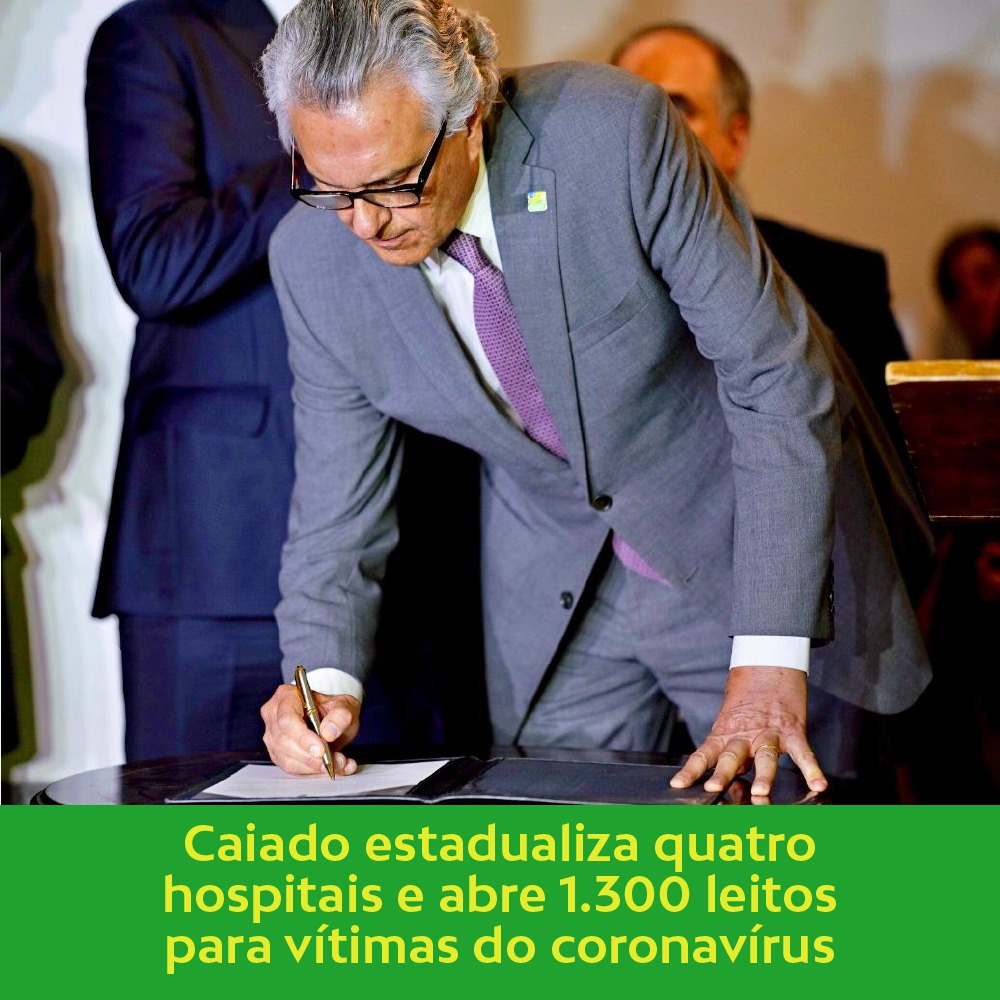 Governador Ronaldo Caiado. (Reprodução/Assessoria)