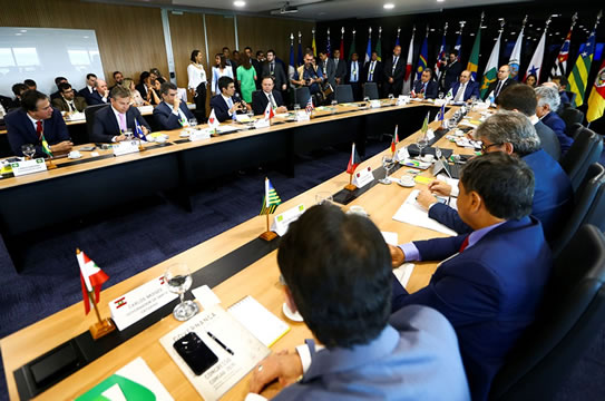 Governadores reunidos em Brasília. (Reprodução/Agência Brasil)