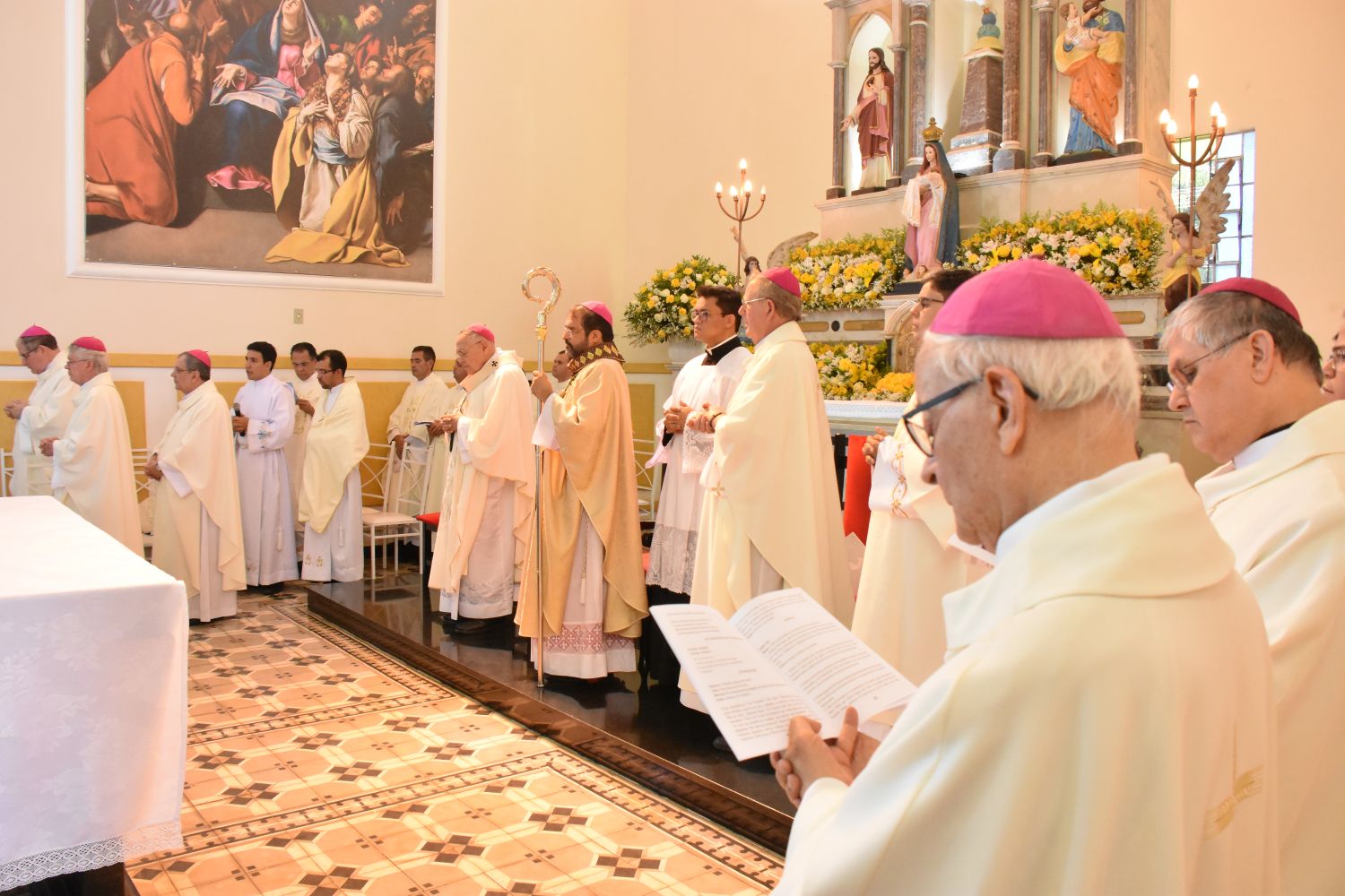 Posse canônica de Dom Jose Francisco Rodrigues do Rego. (Reprodução/Diocese de Ipameri)