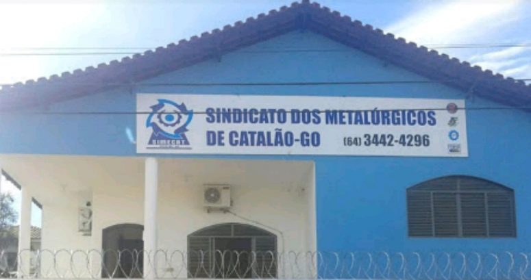 Sindicato dos Metalúrgicos de Catalão. (Reprodução/Arquivo)