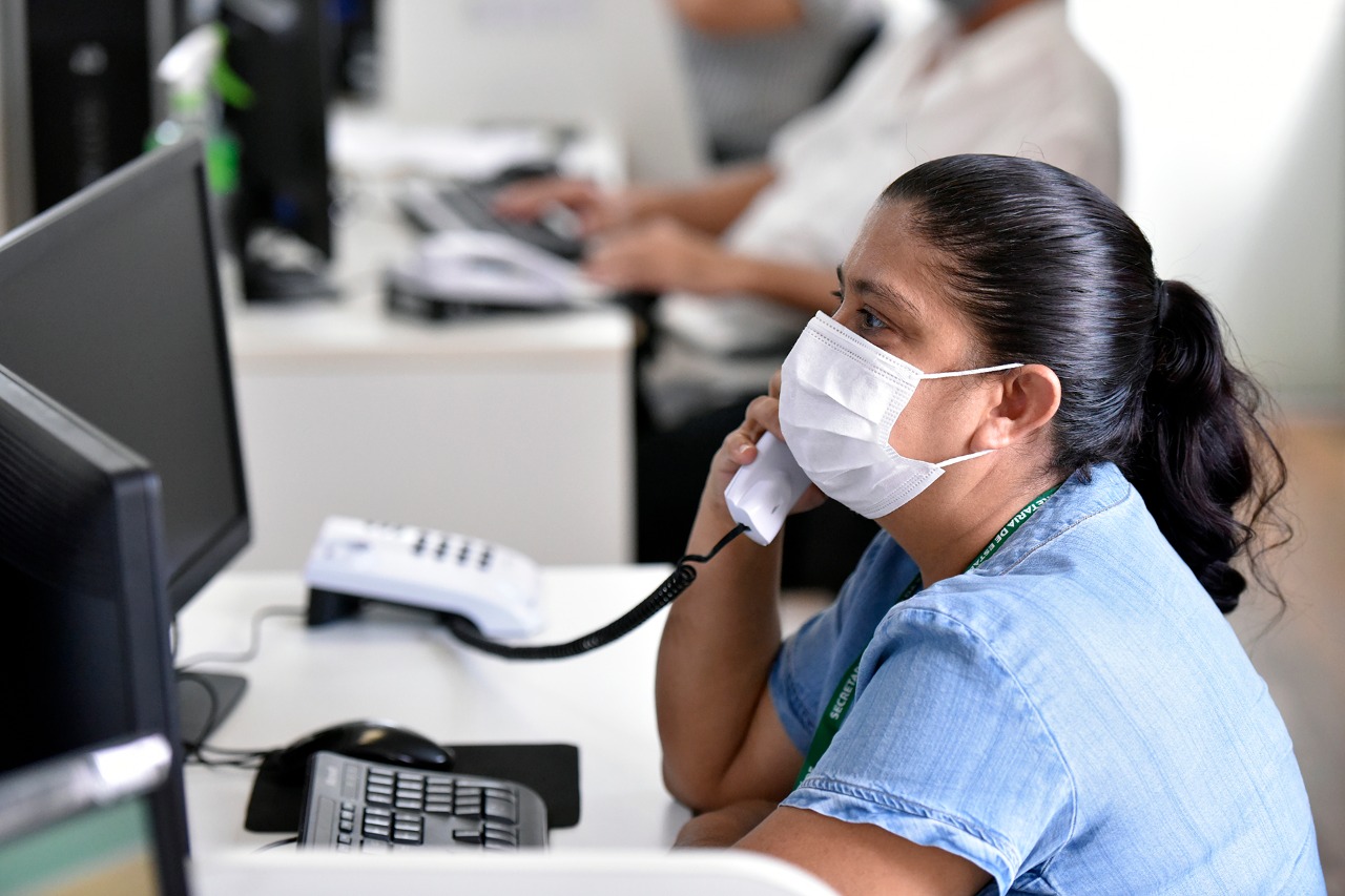 Atendimento remoto em saúde também abrange pessoas com dúvidas. (Foto: Iron Braz)