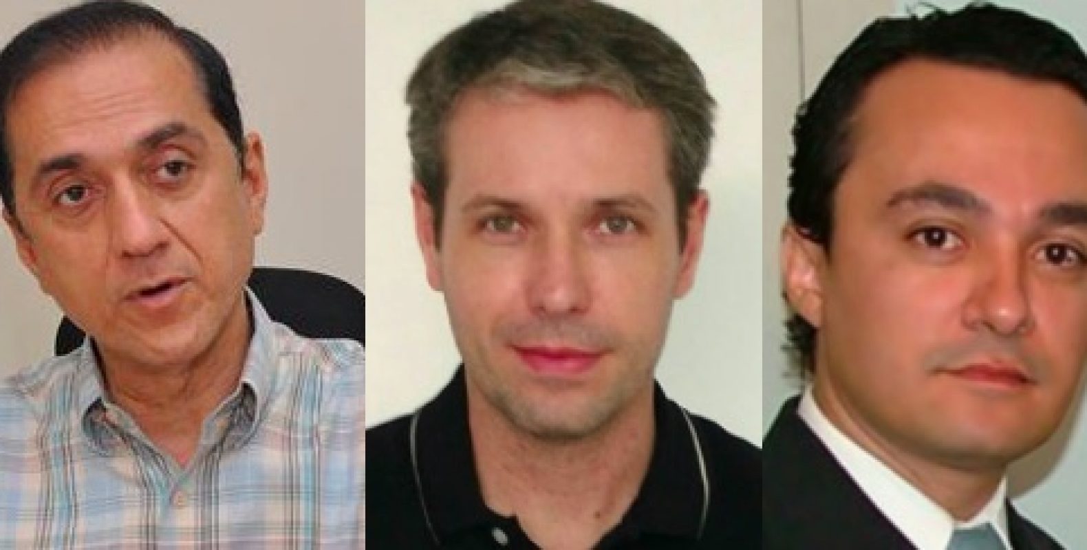 Da esquerda para a direita: jornalista José Luiz Bittencourt Filho, Bruno Rocha Filho e Jarbas Rodrigues Júnior. (Foto: divulgação) 