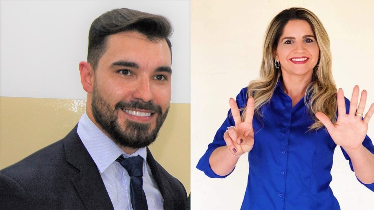 Polarização entre o prefeito Dr. Mateus Felix (Cidadania) e a servidora publica Patrícia Arantes Dâmaso (DEM)