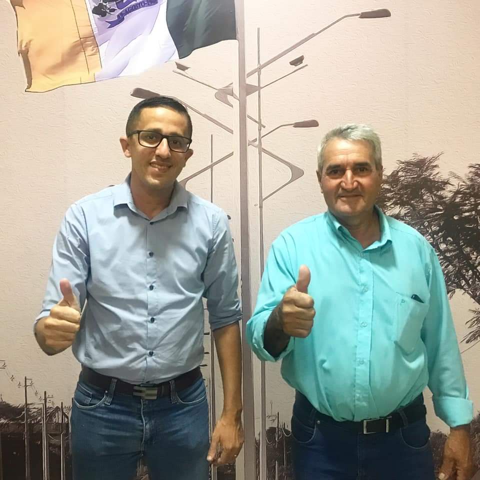 Samuel Cotrim (Vianópolis) e Gilmar Pereira (SMP4) estreitando parceria em prol de suas gestões (Reprodução)
