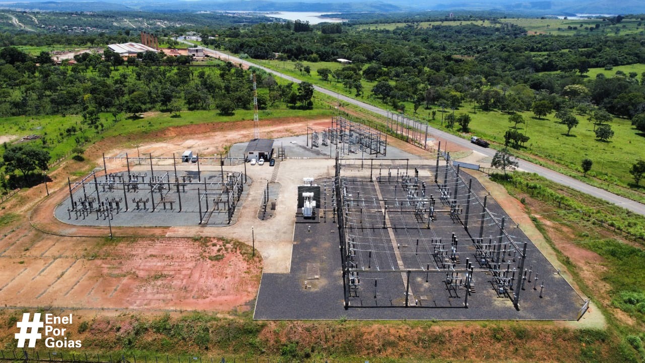 Subestação Serra de Caldas, em Caldas Novas, recebeu mais de R$ 8,5 milhões de investimentos em melhorias (Ascom Enel)