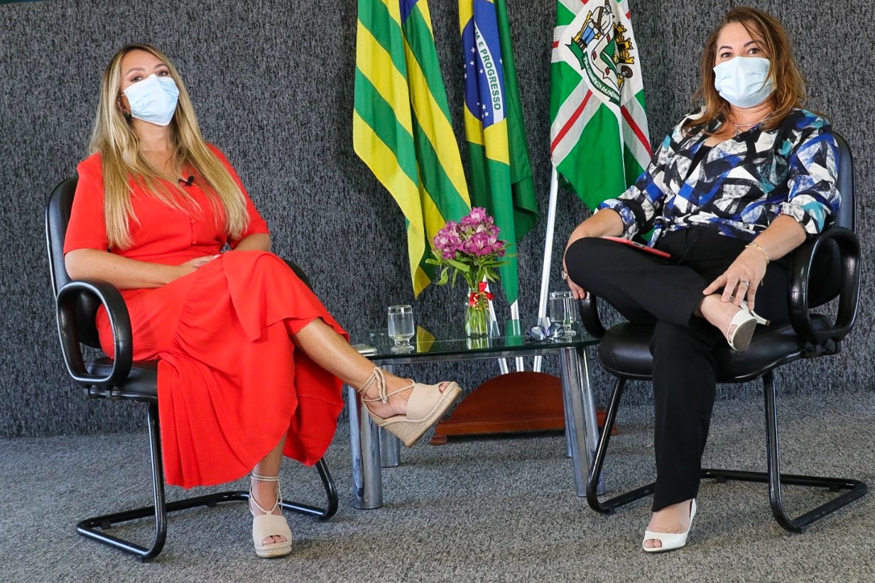 Thelma Cruz, e a titular da Secretaria Municipal de Políticas para as Mulheres (SMPM), Tatiana Lemos, foram as responsáveis por fazer um balanço das ações realizadas no mês de mulheres