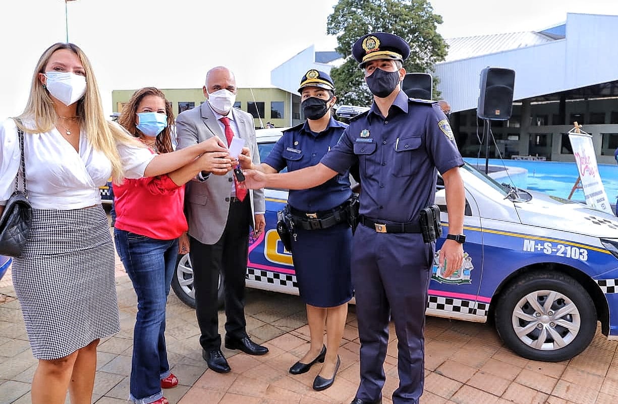 Rogério Cruz, entregou três novas viaturas à Guarda Civil Metropolitana (GCM) ao Programa Mulher Mais Segura