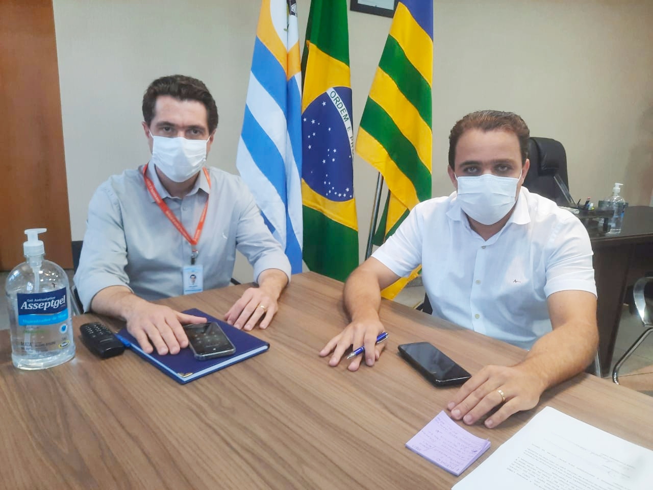 O prefeito de Cristalina Daniel do Sindicato e o vice Dr. Luís Otávio, juntos construindo um modelo administrativo inovador para Cristalina