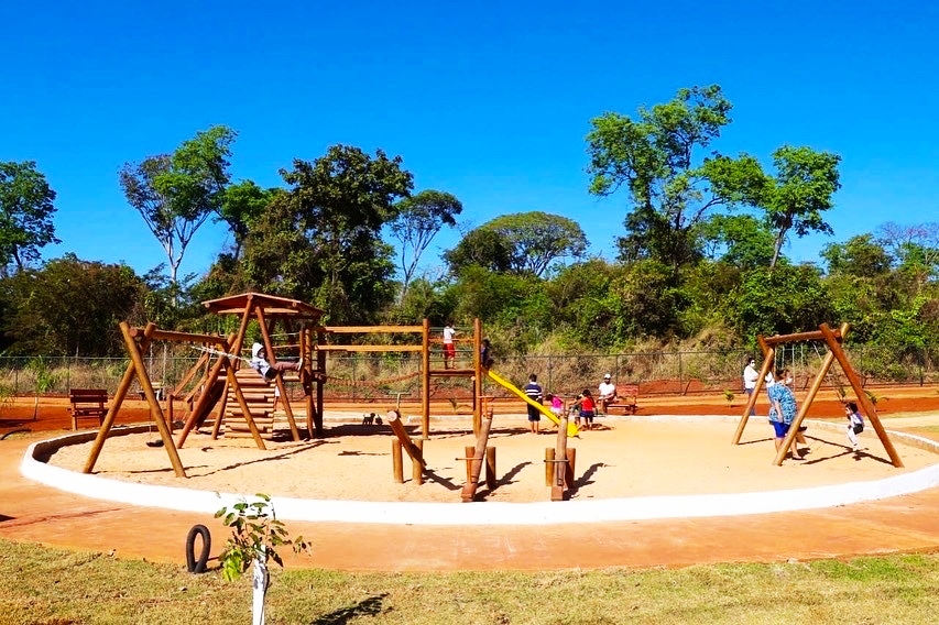 Parque Municipal Sargento David Luiz Rodrigues, no Conjunto Vera Cruz II é estruturada de lazer e meio ambiente