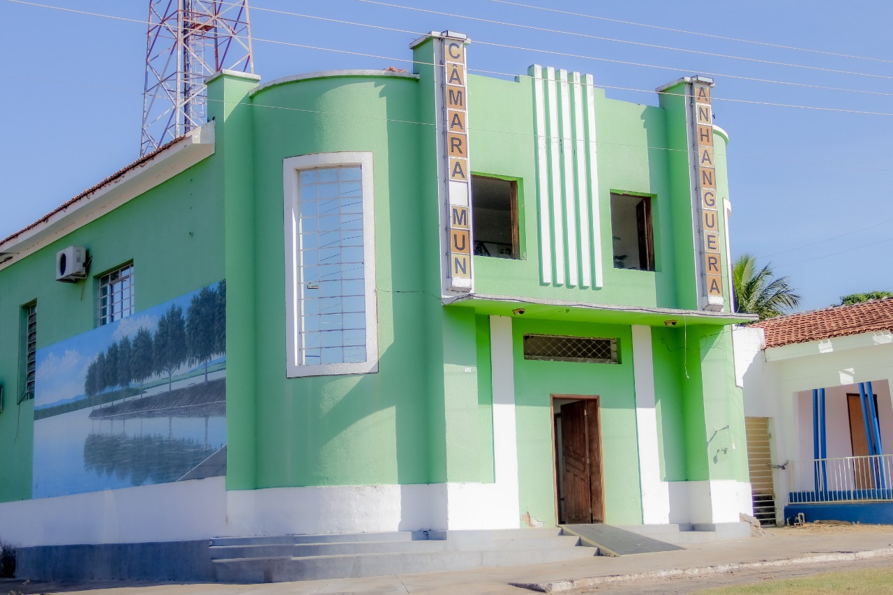 Edificio da Câmara Municipal de Anhanguera que passará por repaginada