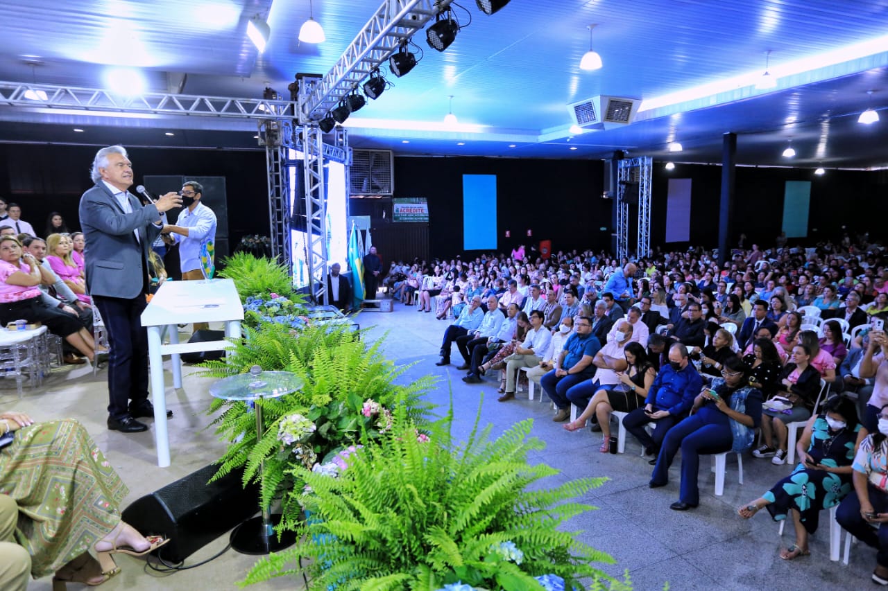 O governador Ronaldo Caiado participa do 36º Cibeg, em Porangatu, uma realização da Convenção Estadual dos Ministros Evangélicos das Assembleias de Deus no Estado de Goiás (Conemad), sob a liderança d