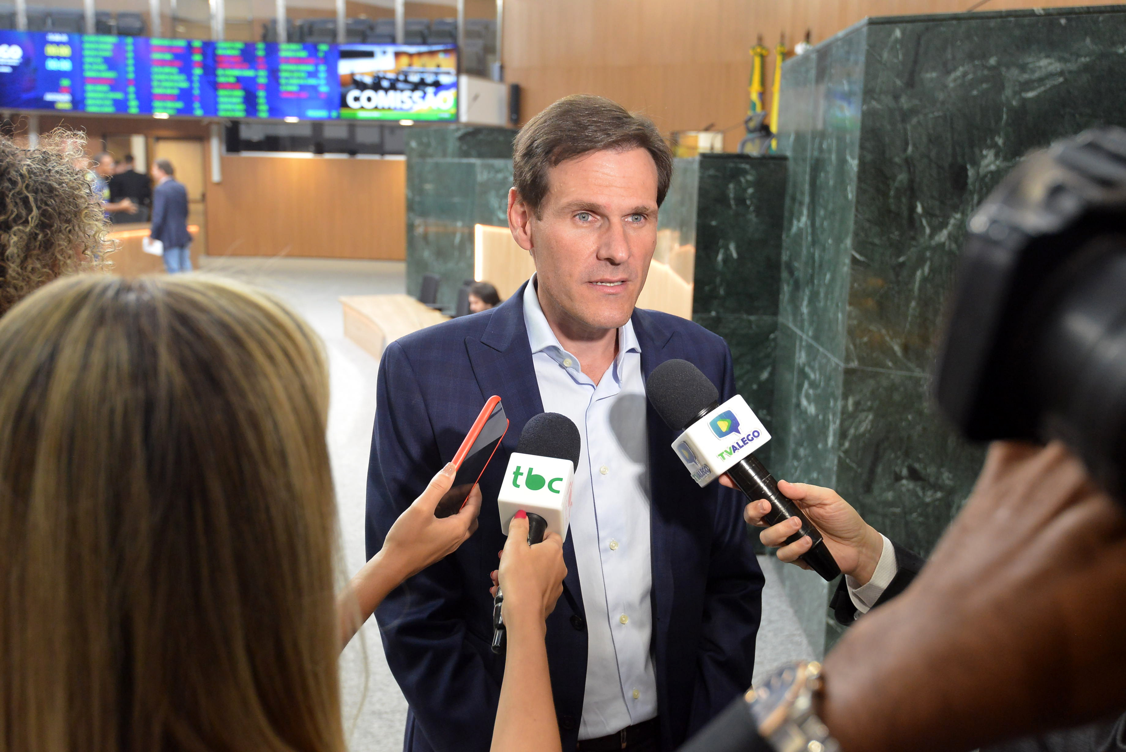 Presidente da Assembleia Legislativa do Estado de Goiás, deputado estadual Lissauer Vieira (PSD)