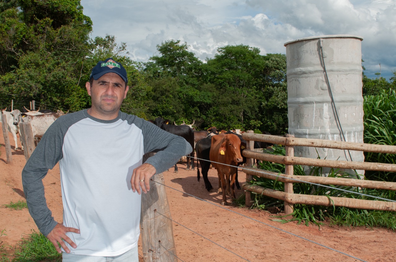 Pecuarista goiano Marcello Mamedes dos Santos, que investe recursos do FCO Rural: 