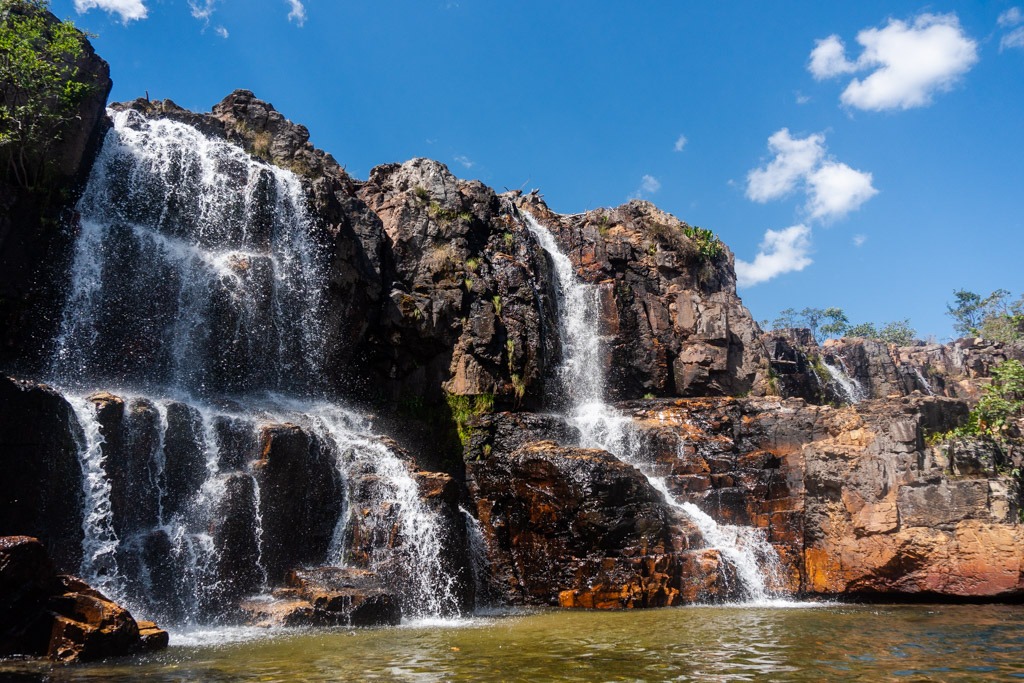 Catarata dos Couros é principal atrativo do mais novo parque estadual de Goiás, na região da Chapada dos Veadeiros