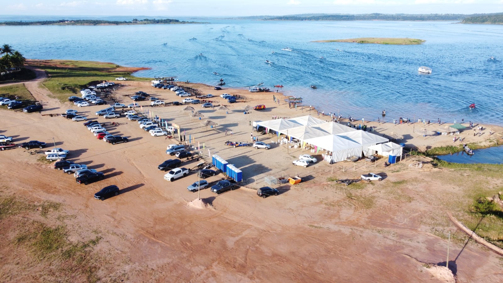 Prainha Lago Azul, ás margens da Represa de Emborcação em Três Ranchos voltará agitar a cidade na Semana Santa