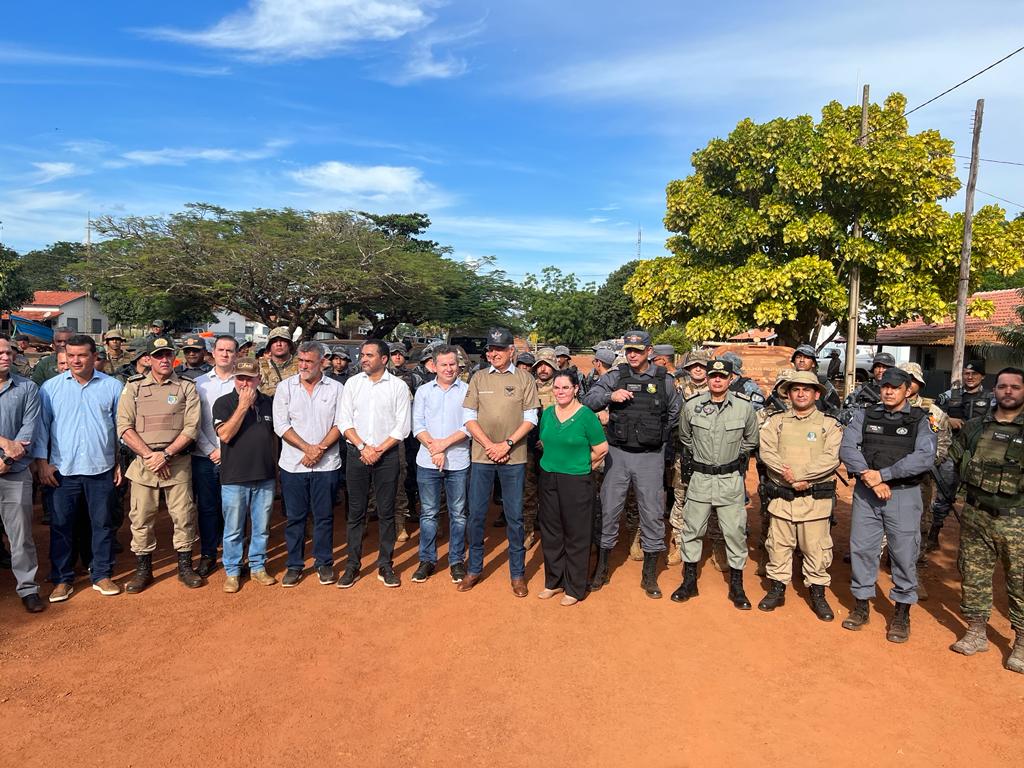 Caiado se encontra com governadores de Mato Grosso, Mauro Mendes; e do Tocantins, Wanderlei Barbosa, e reafirma trabalho conjunto do combate ao crime organizado
