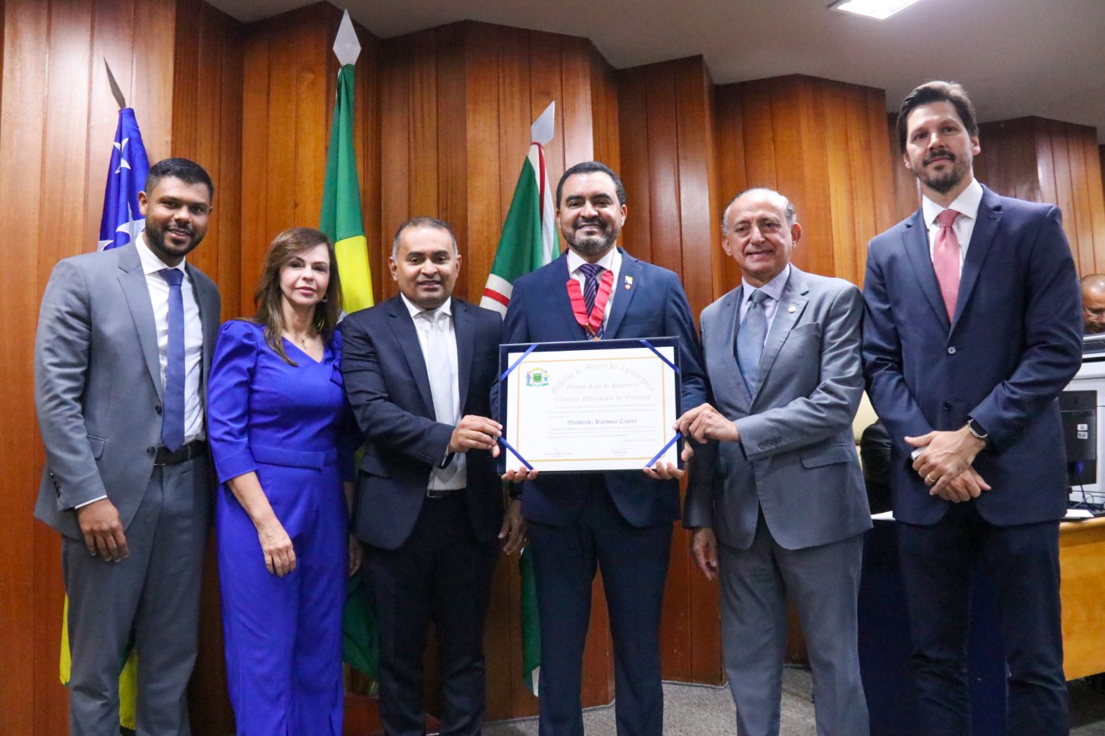 Daniel Vilela prestigia sessão da Câmara de Goiânia em homenagem ao governador de Tocantins, Wanderlei Barbosa