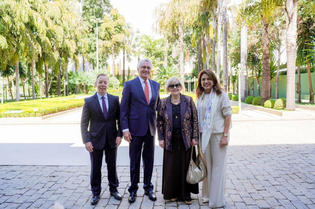 Governador Ronaldo Caiado recepciona presidente do Supremo Tribunal Federal (STF), ministra Rosa Weber no Palácio das Esmeraldas