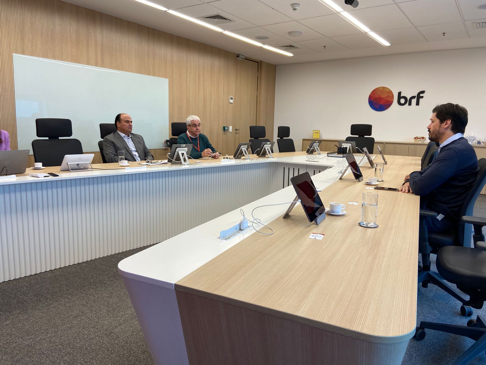 Daniel Vilela se reúne com executivos da BRF, na sede da empresa, em São Paulo