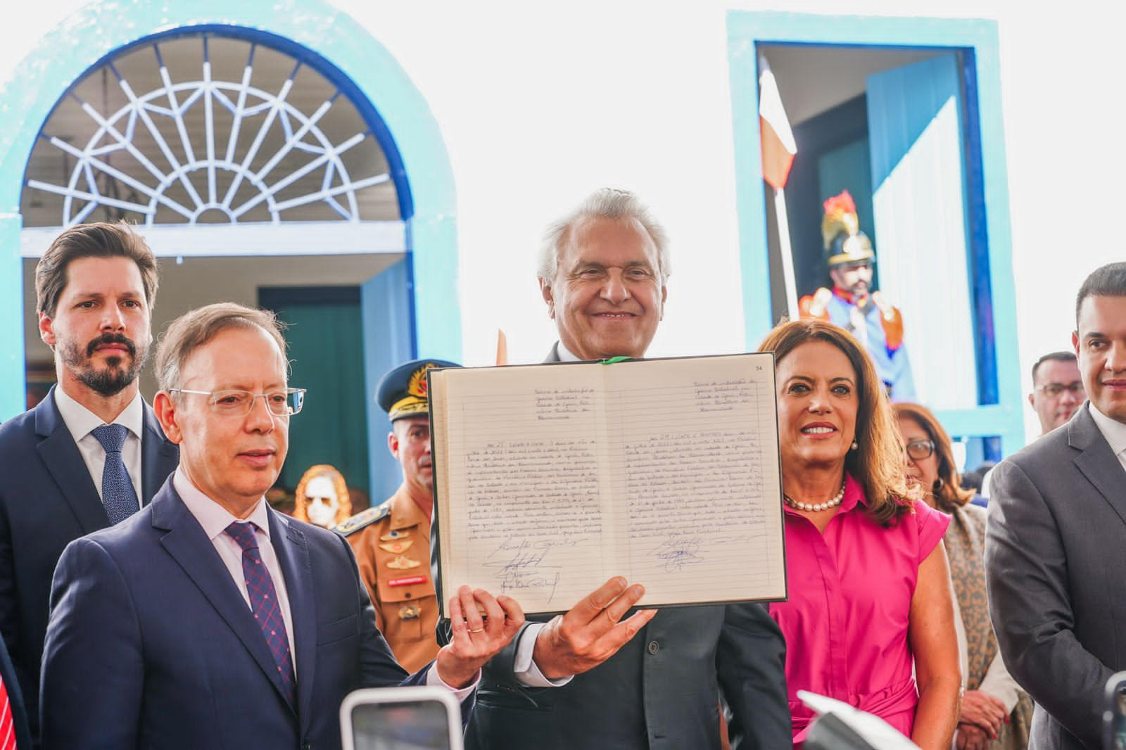 Governador Ronaldo Caiado durante abertura de seminário sobre mineração goiana 