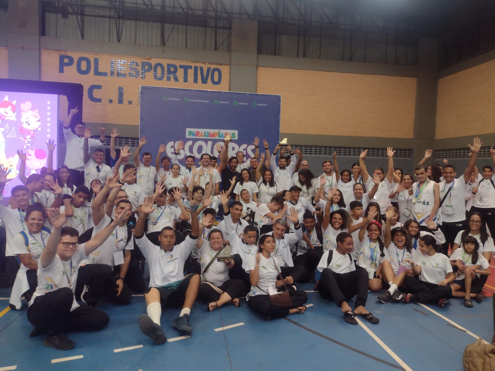 Delegação goiana fatura 117 medalhas e o terceiro lugar geral na fase regional das Paralimpíadas Escolares, disputada em Brasília