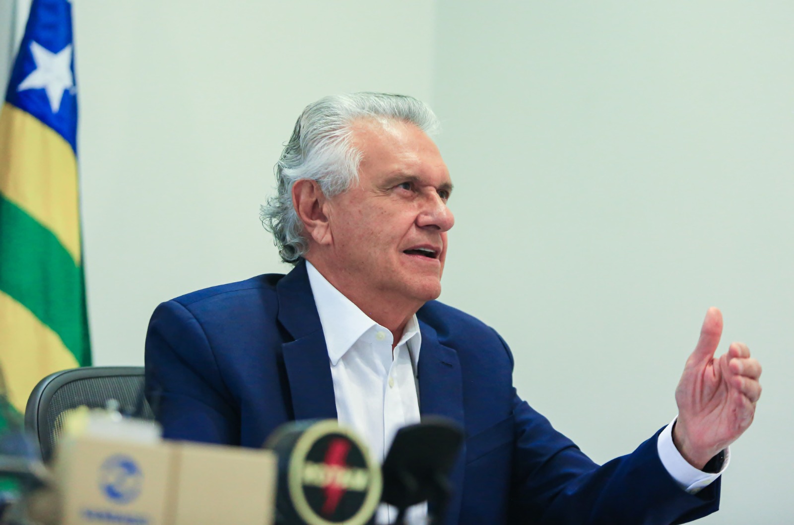 Governador Ronaldo Caiado fala ao portal de notícias UOL: segurança pública em pauta
