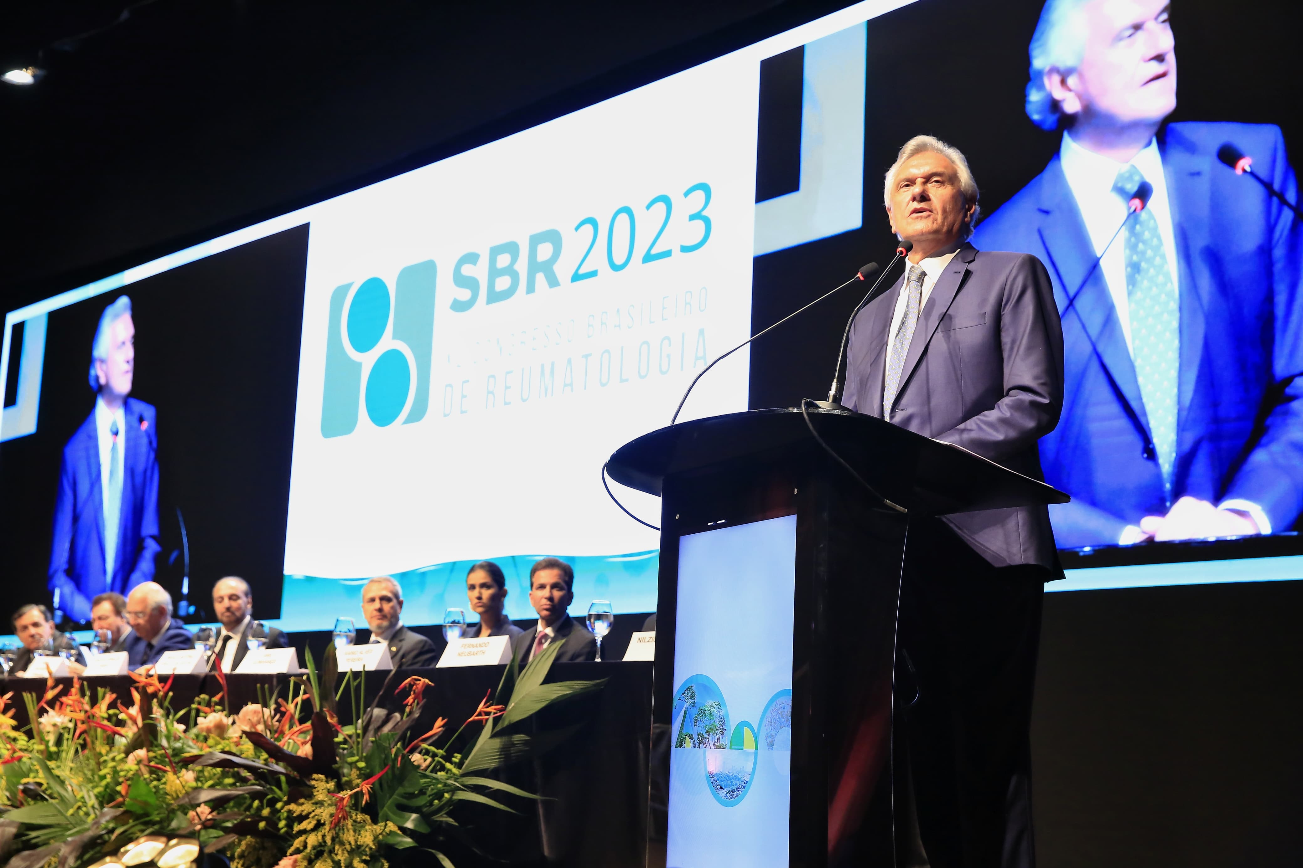 O governador Ronaldo Caiado participa do 40º Congresso Brasileiro de Reumatologia. Maior evento da especialidade da América Latina, que acontece em Goiânia até 7 de outubro 