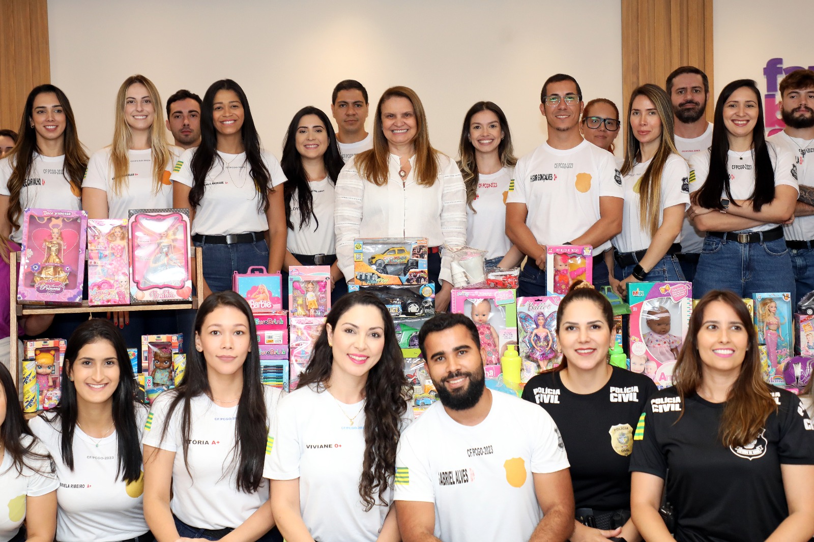 Polícia Civil repassa doação de 1,4 mil brinquedos à OVG; presentes serão destinados pelo Goiás Social a entidades que atendem crianças na grande Goiânia 