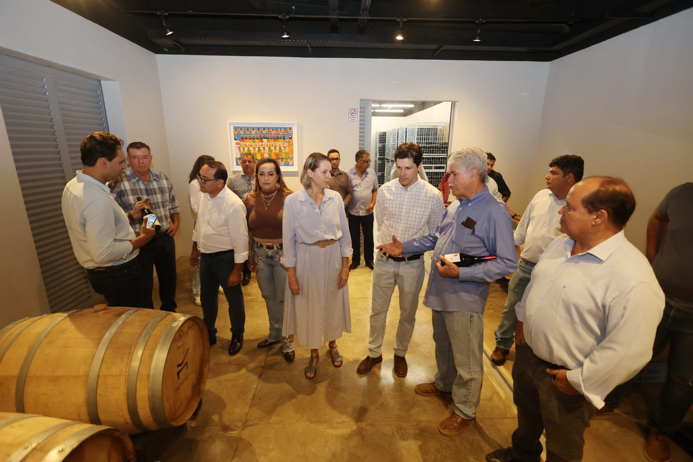 Daniel Vilela visita a vinícola São Patrício, na cidade de Rianápolis; Com produção premiada, a empresa goiana já é destaque nacional