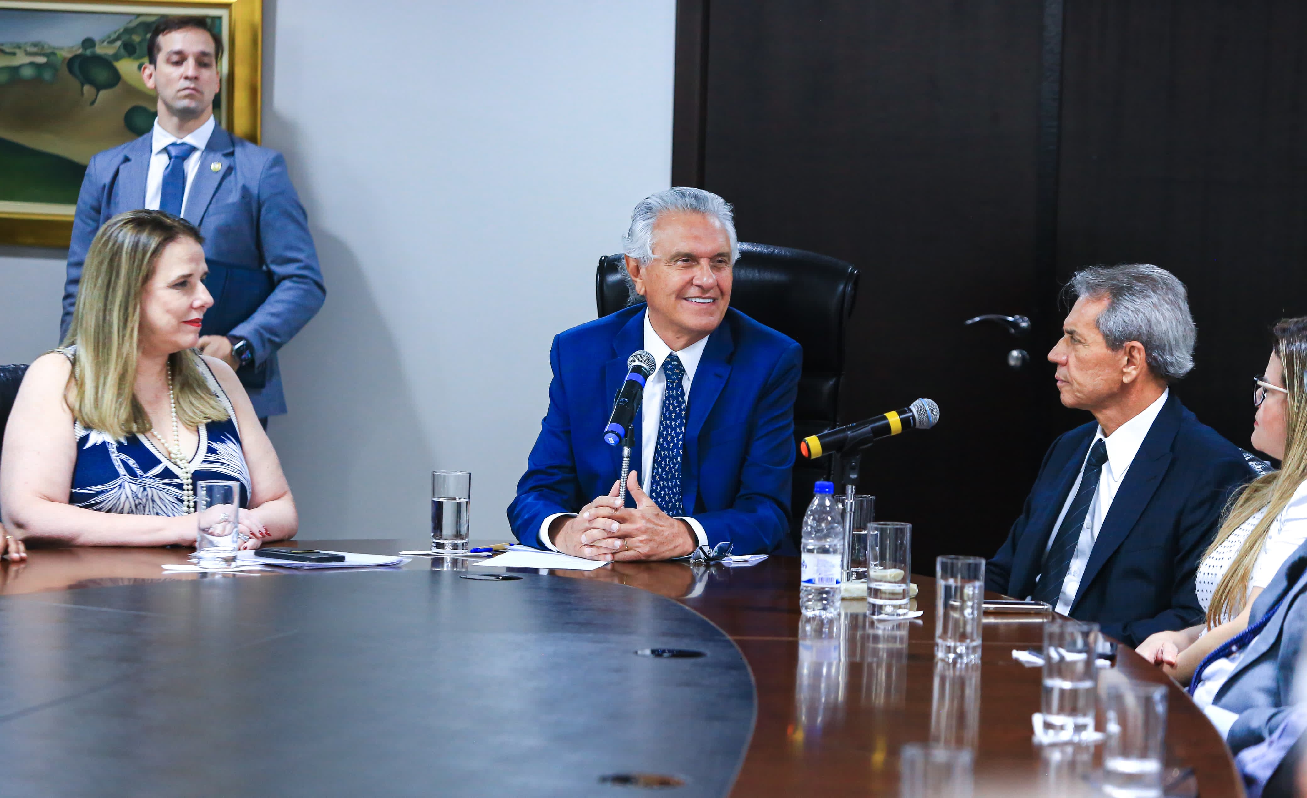 Governador Ronaldo Caiado durante lançamento do Portal de Autorregularização da Receita Estadual 