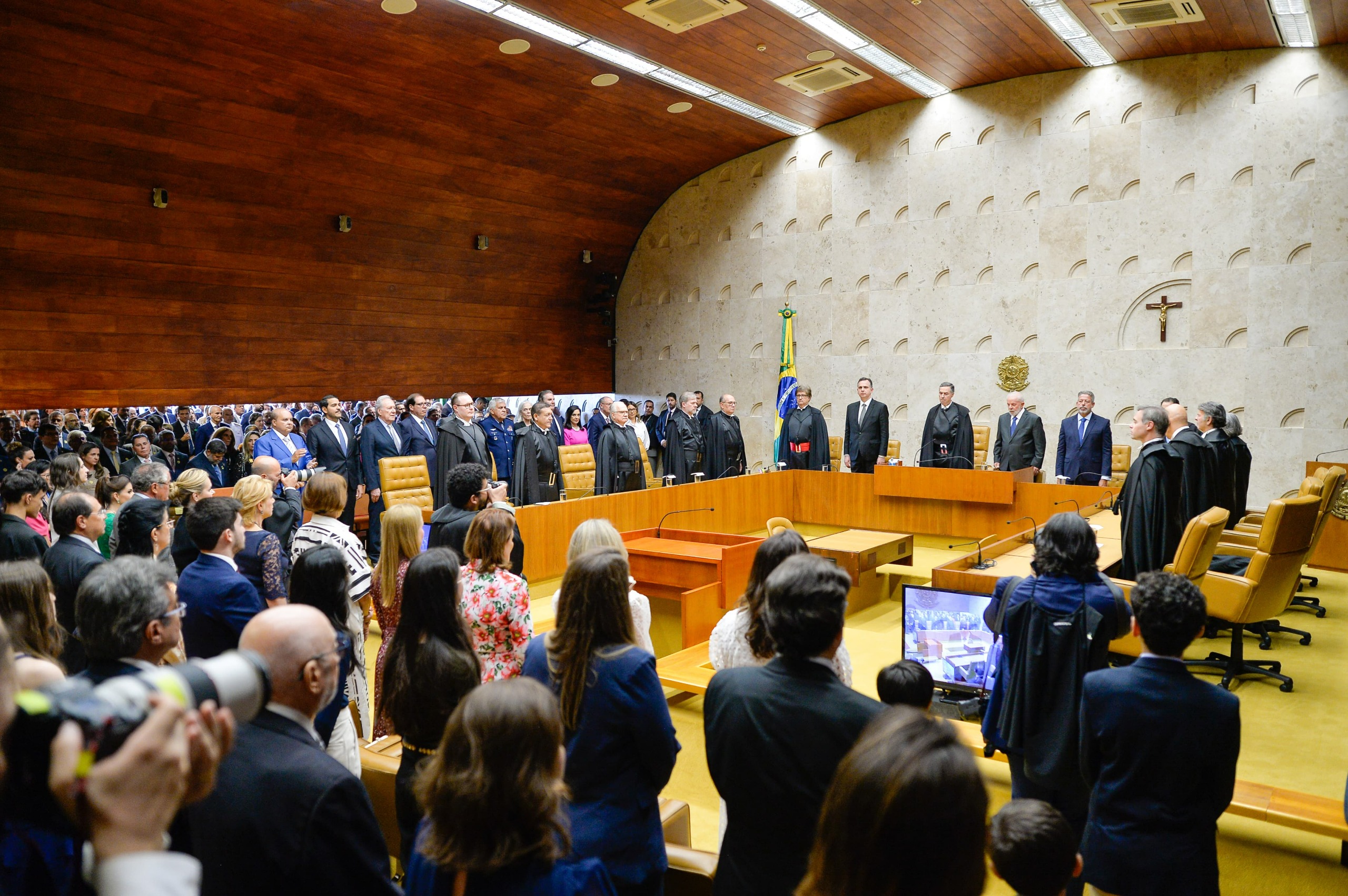  Governador Ronaldo Caiado durante posse do novo ministro do Supremo Tribunal Federal (STF), Flávio Dino, em Brasília 