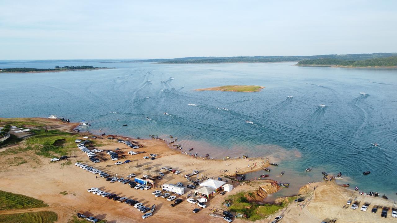 Prainha Lago Azul em Três Ranchos recebe 1° etapa do "Circuito Goiano de Pesca - 2024"
