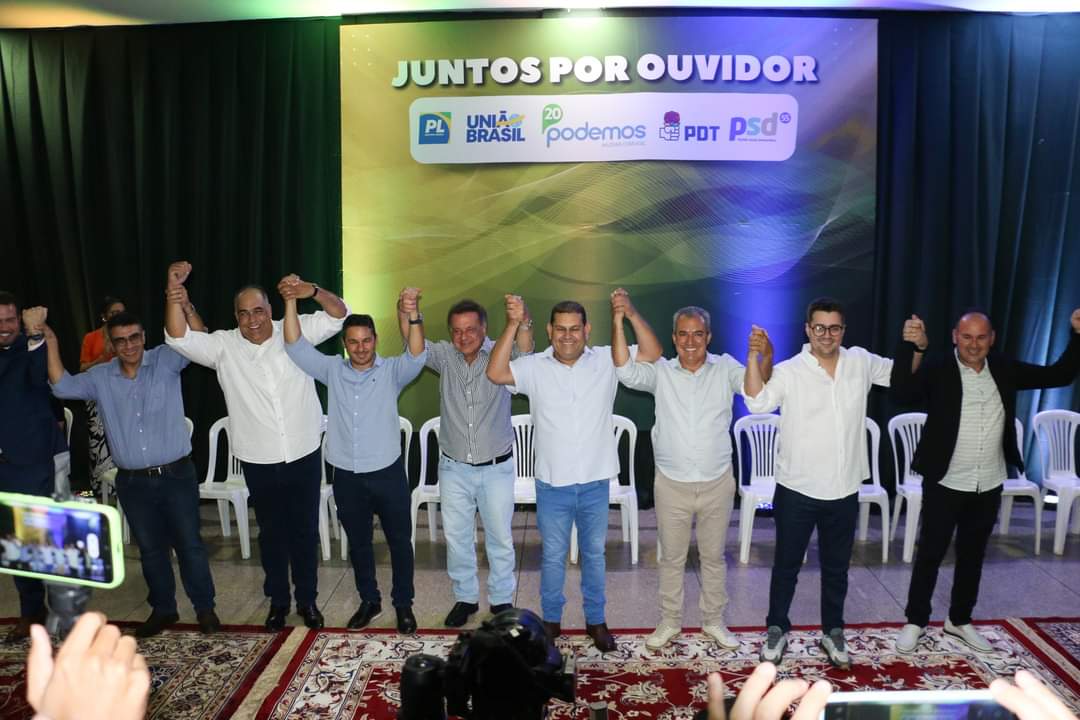 Cebinha e Nelci vão a reeleição apoiado pela Frente partidária formada pelo Podemos, PDT, PSD, PL e União Brasil