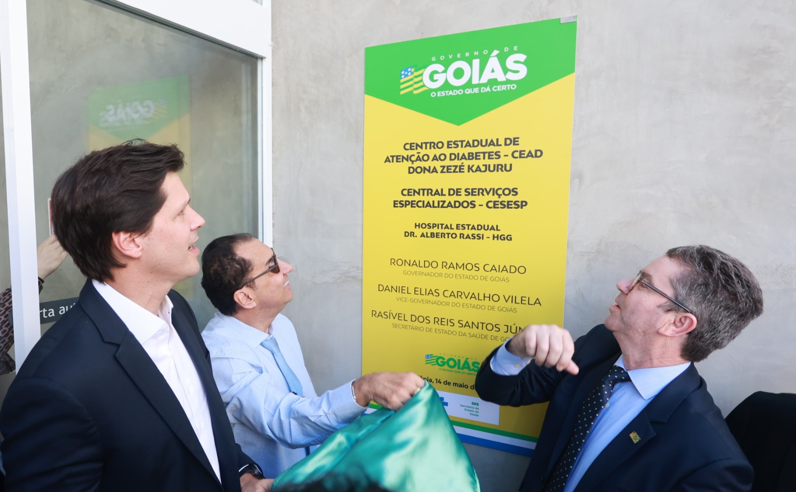 Governador em exercício Daniel Vilela inaugura novas unidades de saúde dentro do HGG