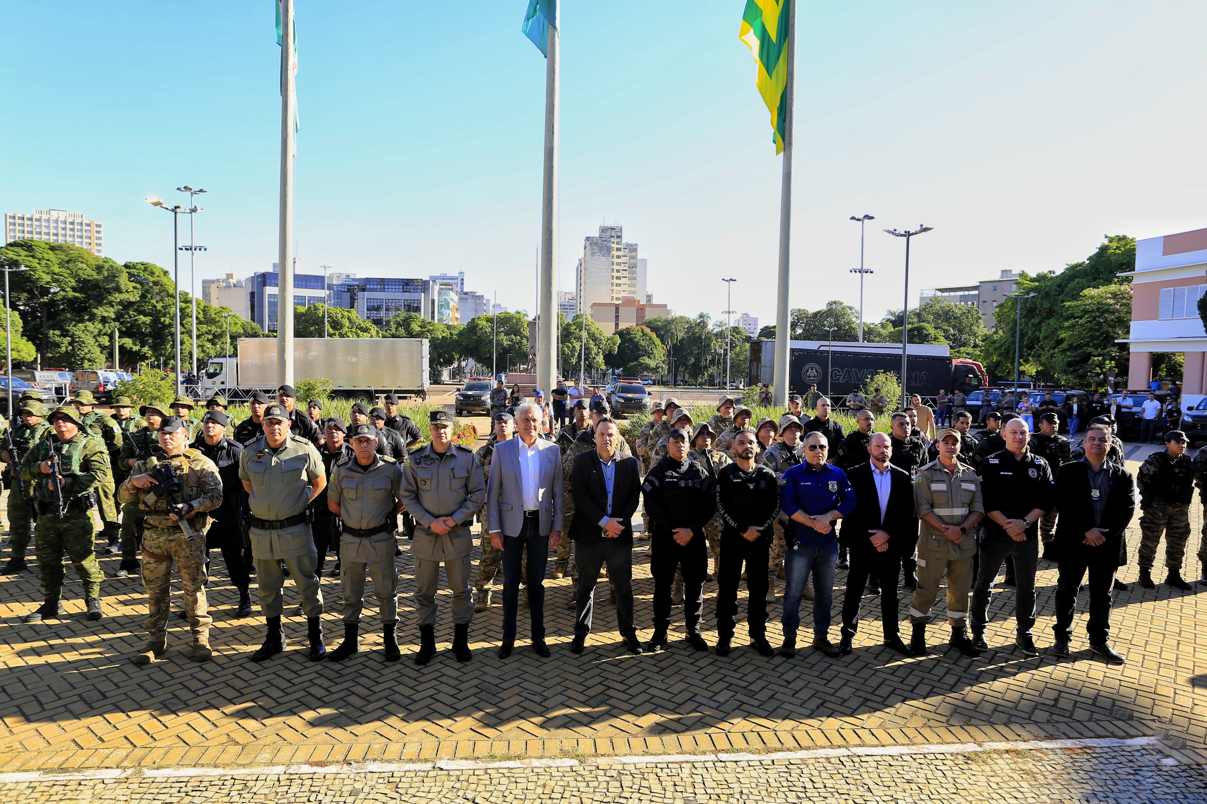 Governador Ronaldo Caiado no lançamento da Operação 