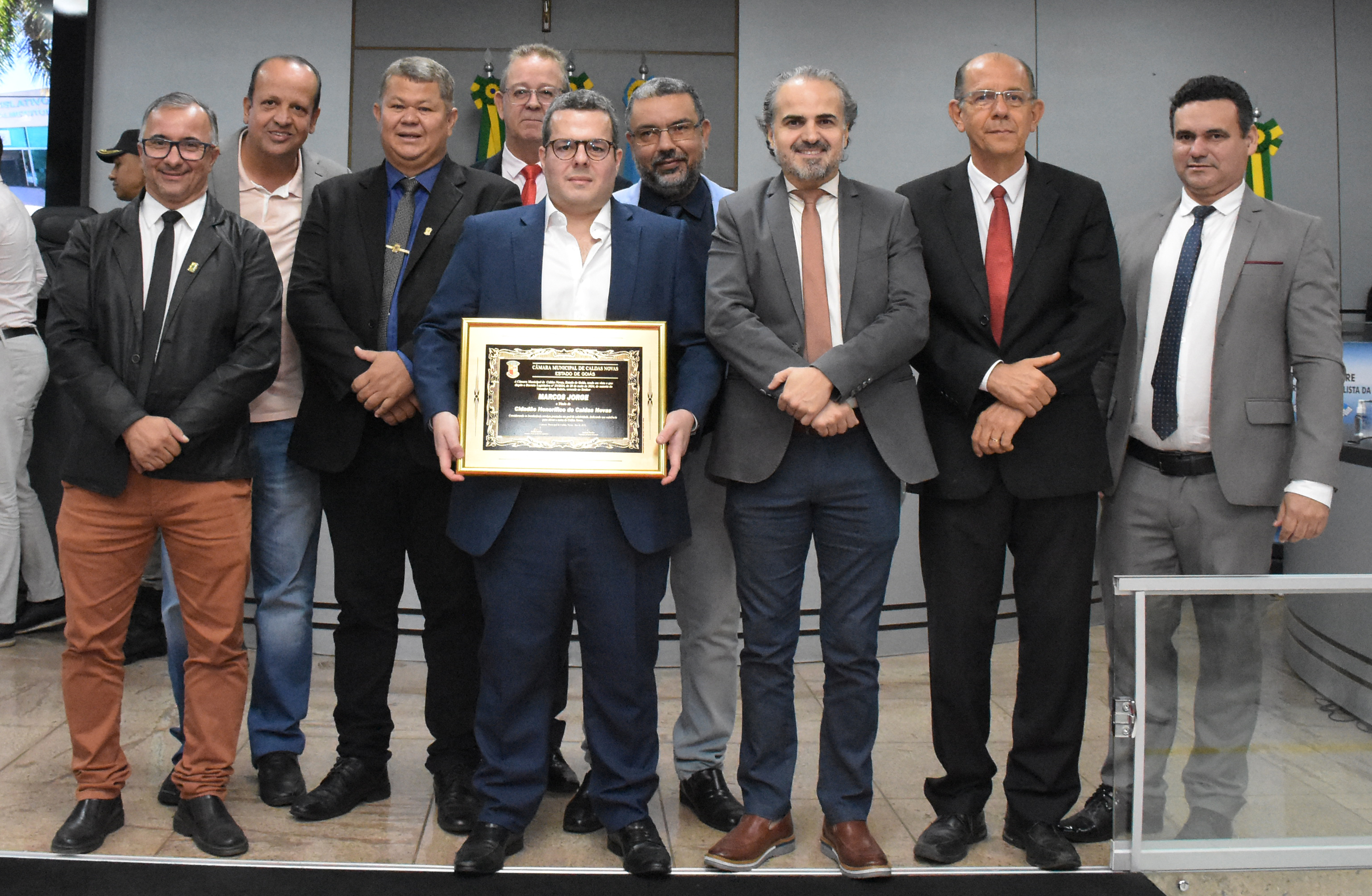 EO do Grupo RTSC é homenageado como Cidadão Honorífico de Caldas Novas (Foto: Natalino Gonçalves)