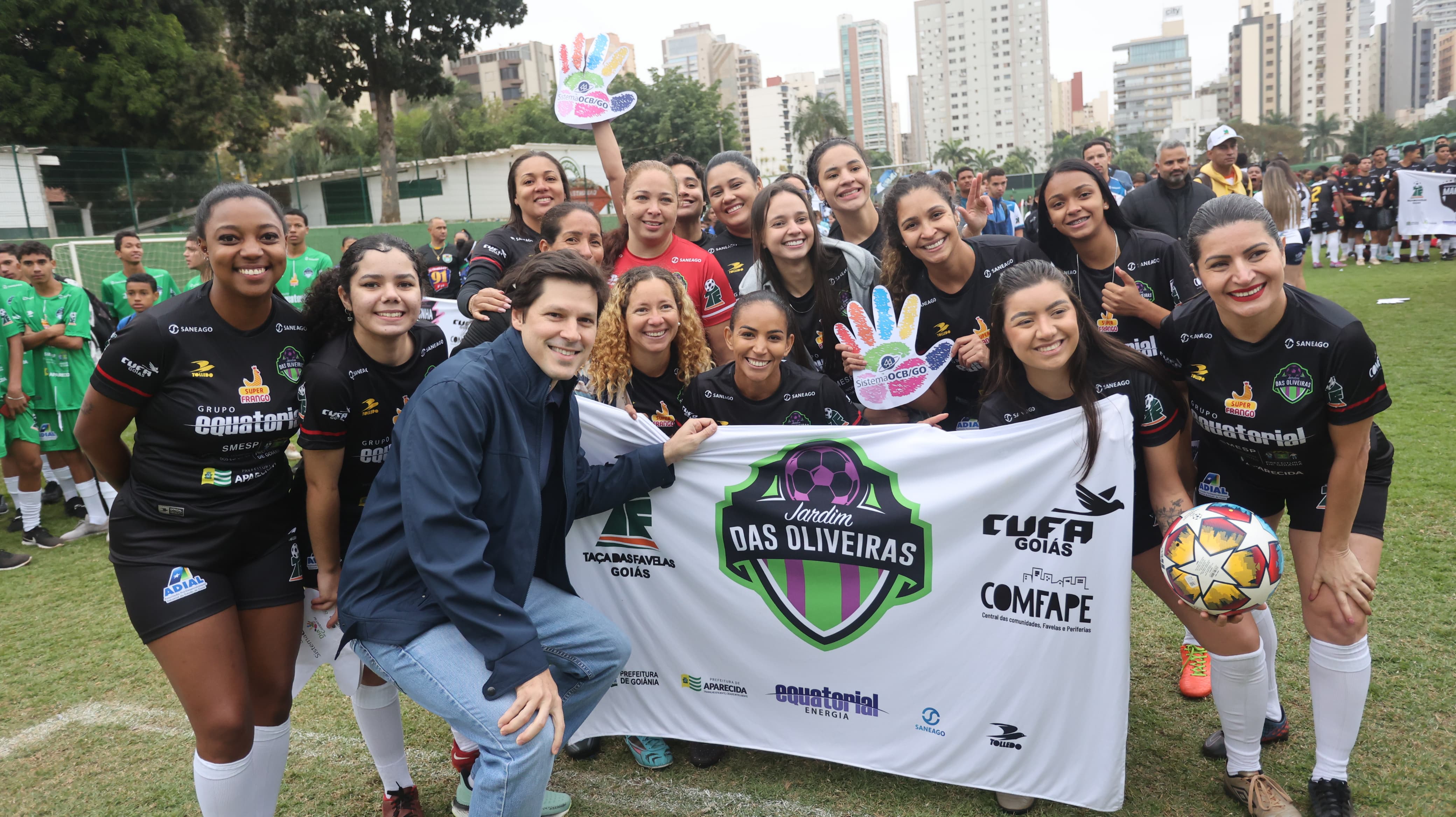 Daniel Vilela reforça compromisso com projetos que tornem esporte mais acessível aos jovens goianos durante oitavas de final da Taça das Favelas Goiás 