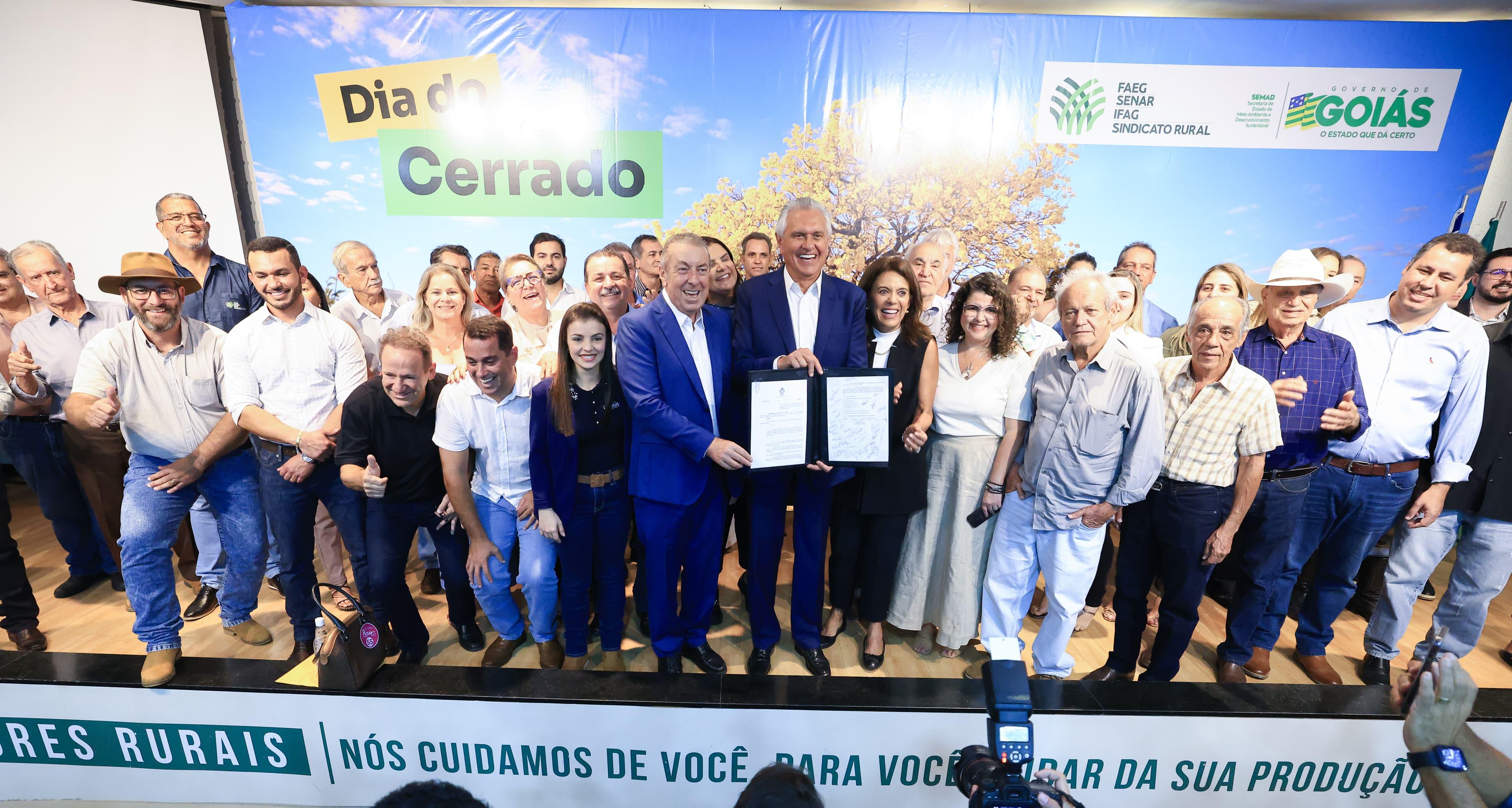 Governador Ronaldo Caiado no lançamento do PSA: 