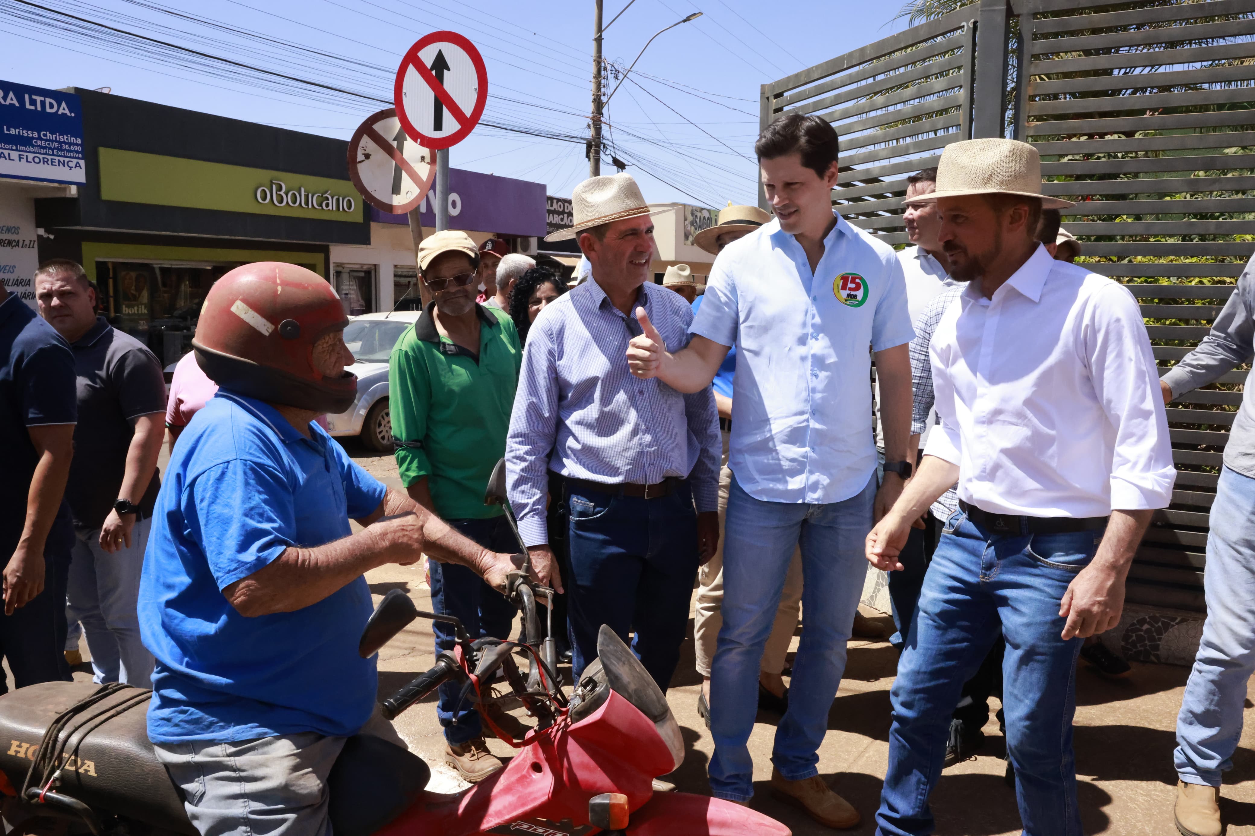 Vice-governador e presidente estadual do MDB, Daniel Vilela reforça campanha de Felipe Dias para a Prefeitura de Orizona