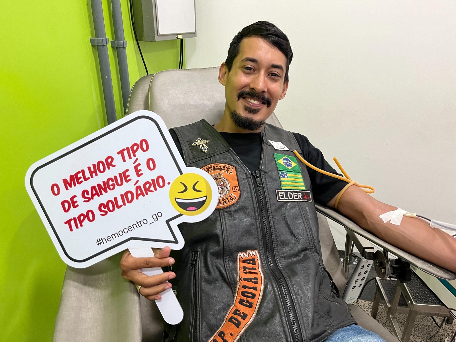 Voluntários do Hemocentro Coordenador de Goiânia, durante o solidário gesto de doação de sangue do ano passado, que reflete o sentimento de milhares de doadores