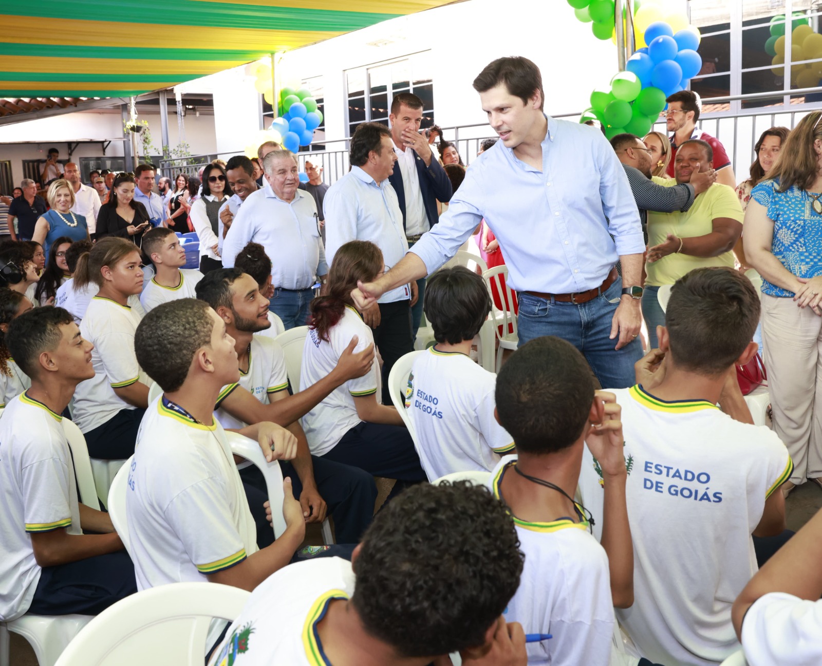 Daniel Vilela inaugura novo Colégio Estadual Washington Barros, em Jataí