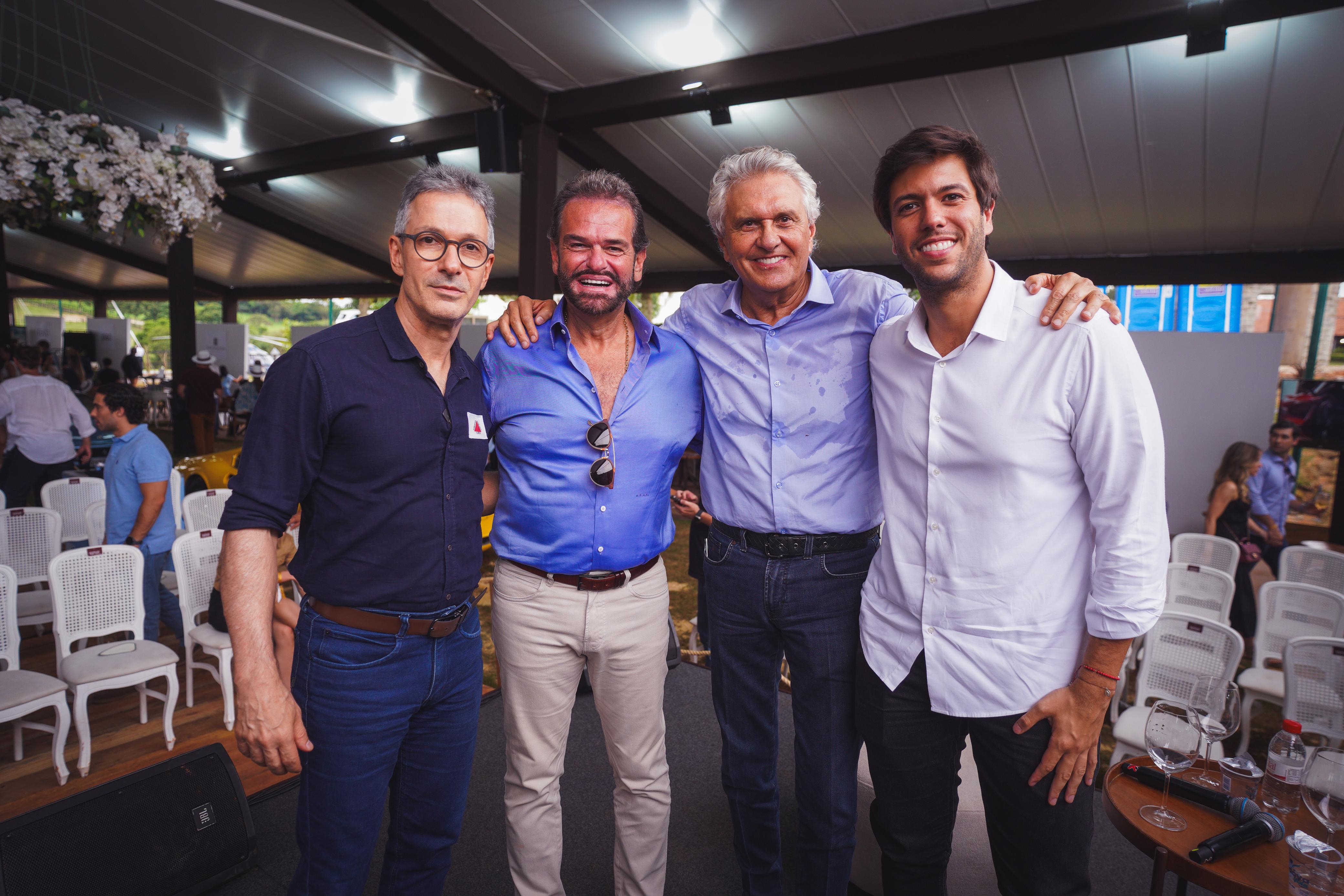 Governador Ronaldo Caiado durante painel no Festival Internacional do Cavalo Puro Sangue Lusitano da Coudelaria Rocas do Vouga em Itu, no interior de São Paulo