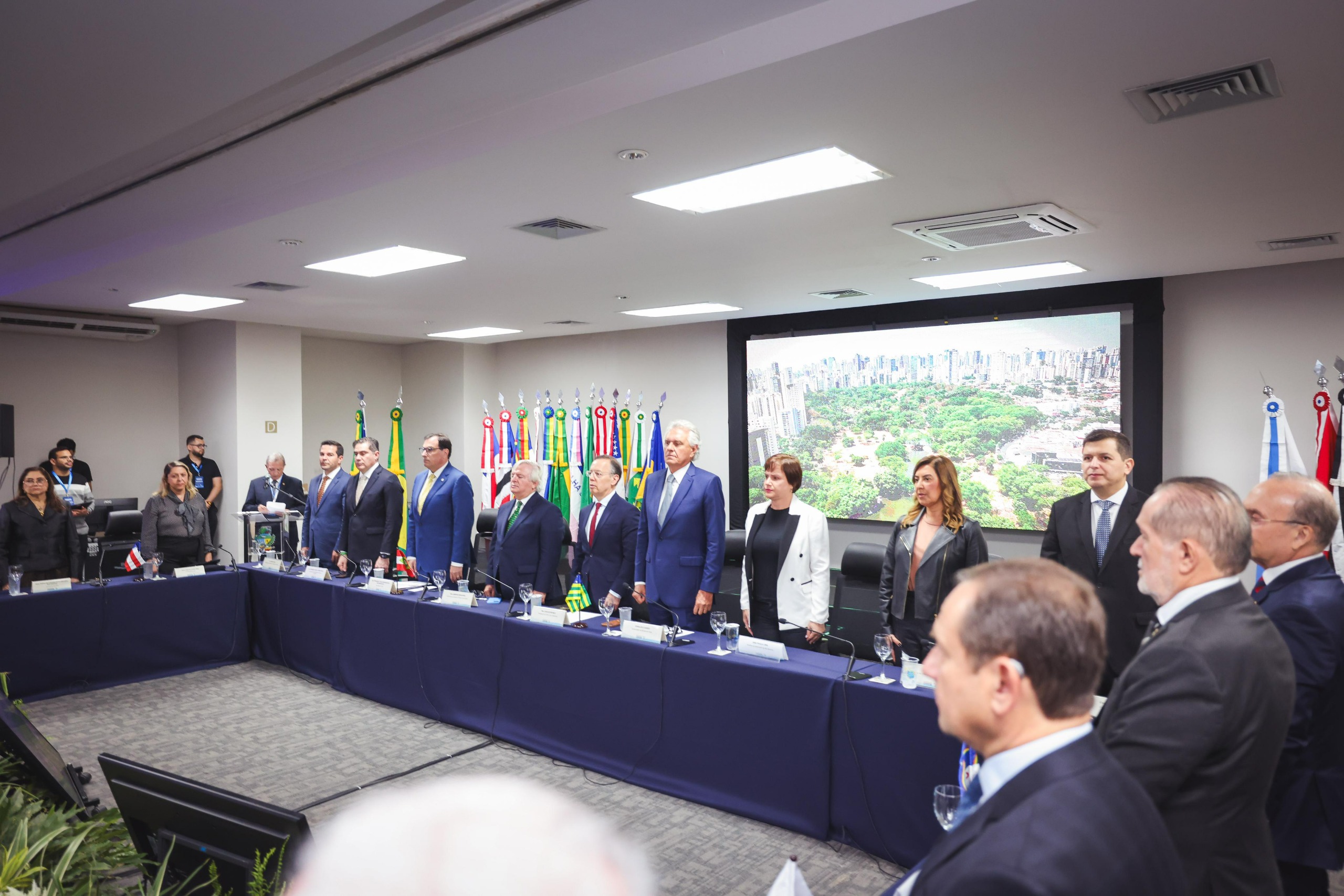 Governador Ronaldo Caiado participa de Encontro do Conselho de Presidentes dos Tribunais de Justiça do Brasil e ressalta atuação de Carlos França no comando do órgão 