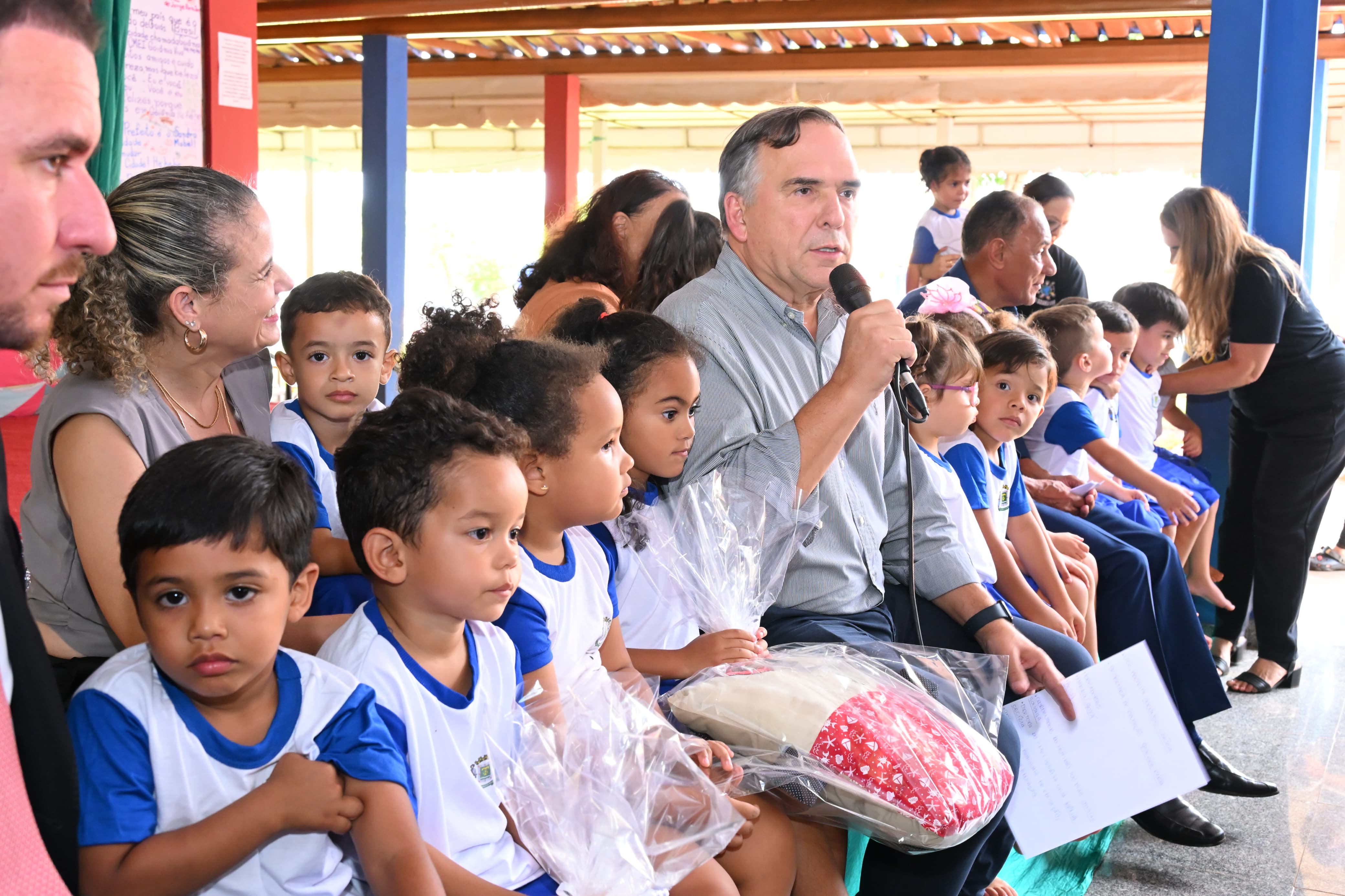 Prefeito Sandro Mabel lança projeto "Criancidade: crianças e prefeito em diálogos pela cidade" no Centro Municipal de Educação Infantil (Cmei) Goiânia Viva