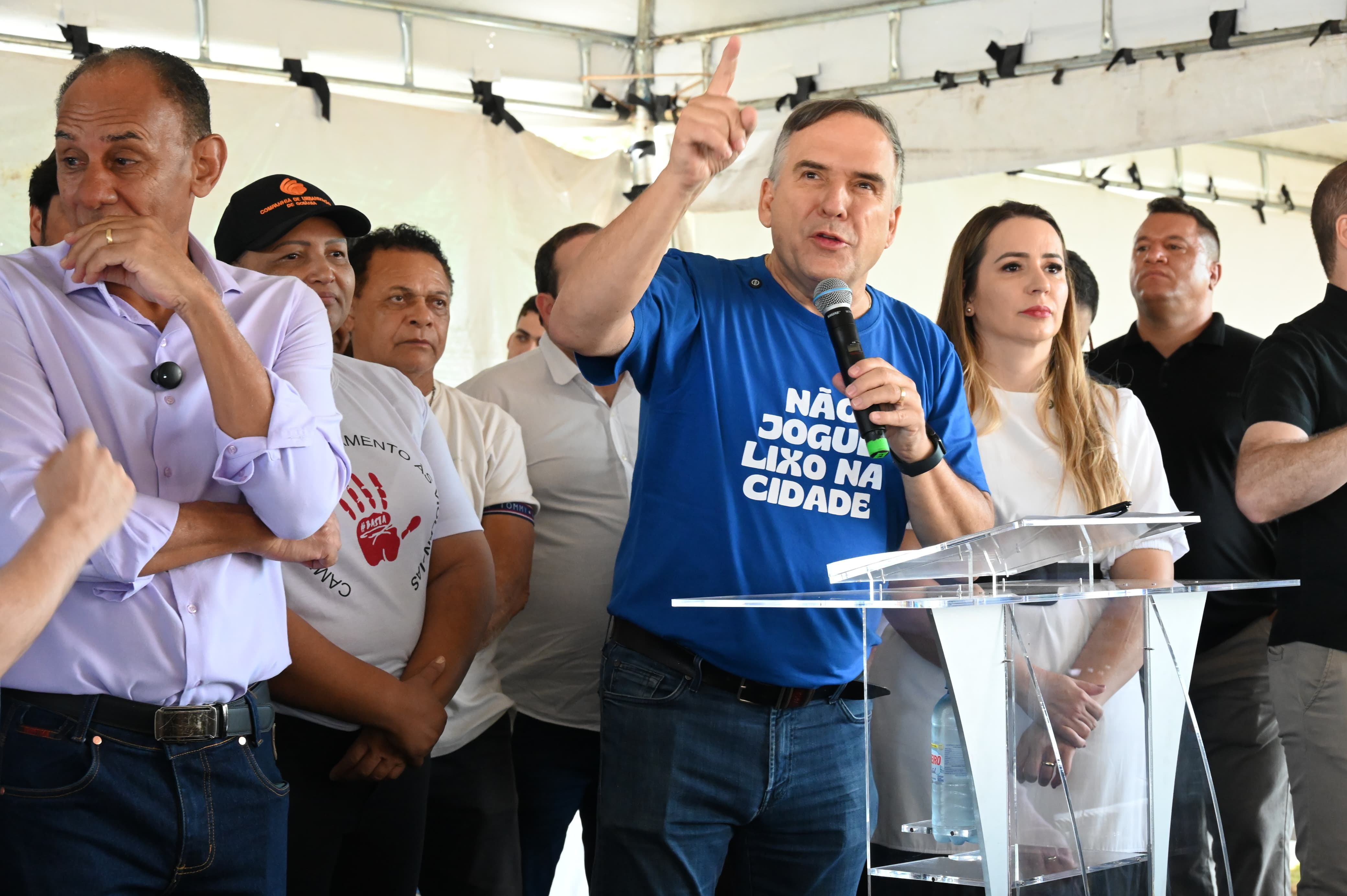 Prefeito Sandro Mabel anunciou lançamento do programa Brilha Goiânia durante a 11ª edição do Mutirão dos 100 Dias