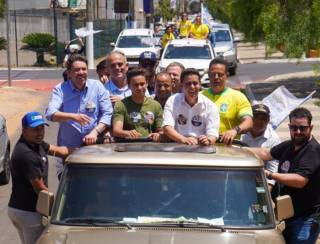 Catalão: Deputado federal Nikolas Ferreira e senador Wilder pedem votos para Renato Ribeiro em atividade de campanha na cidade