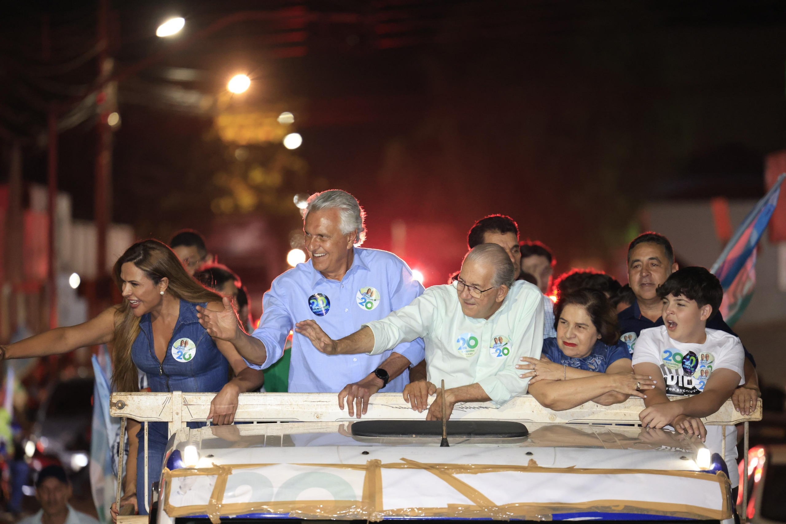 Bela Vista de Goiás: Caiado reforça apoio a Eurípedes do Carmo em atos de campanha na cidade